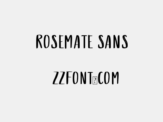 Rosemate Sans