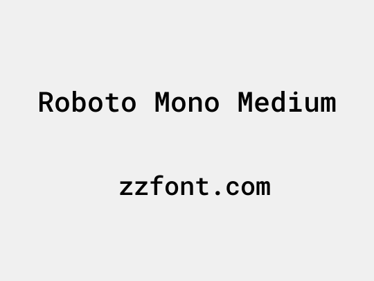 Roboto Mono Medium