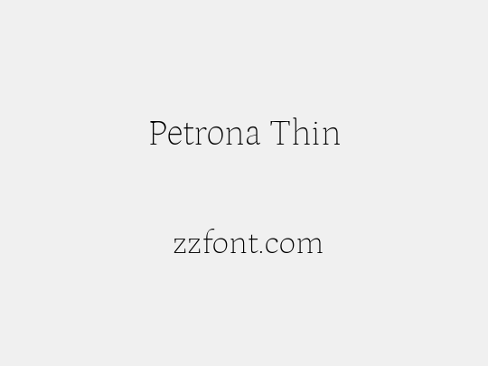 Petrona Thin