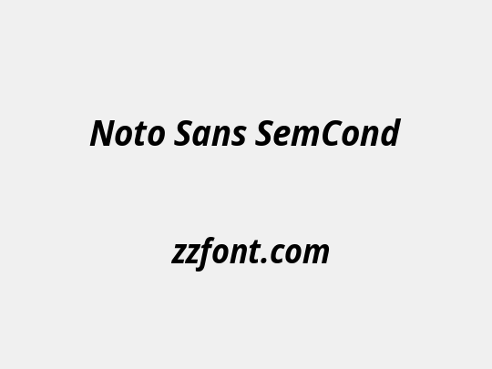 Noto Sans SemCond