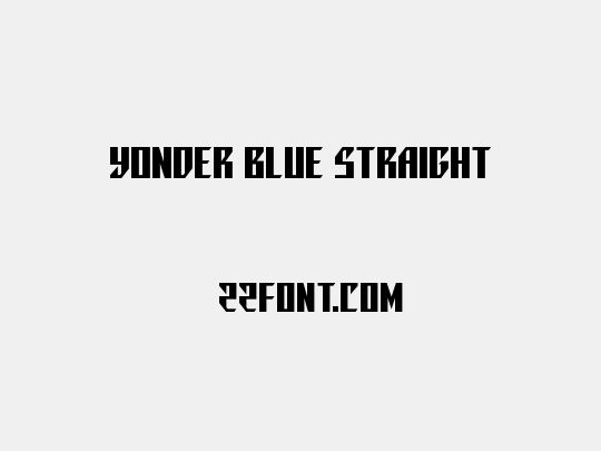 Yonder Blue Straight