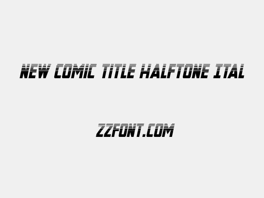 New Comic Title Halftone Ital