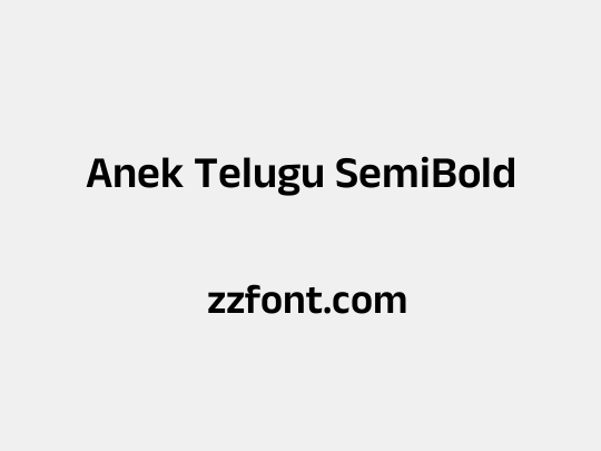 Anek Telugu SemiBold