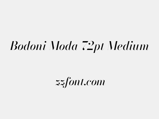 Bodoni Moda 72pt Medium