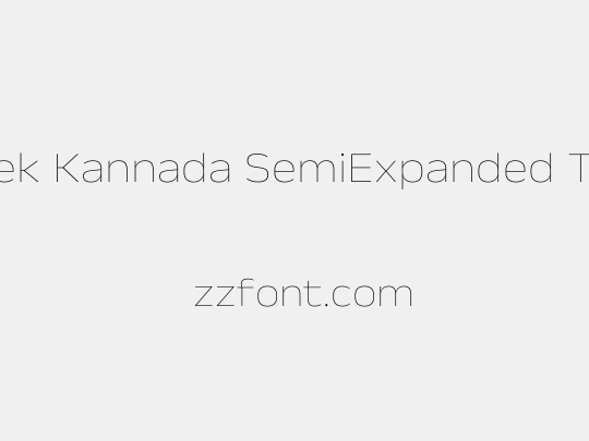 Anek Kannada SemiExpanded Thin
