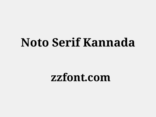 Noto Serif Kannada