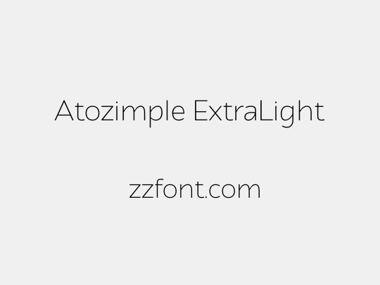 Atozimple ExtraLight