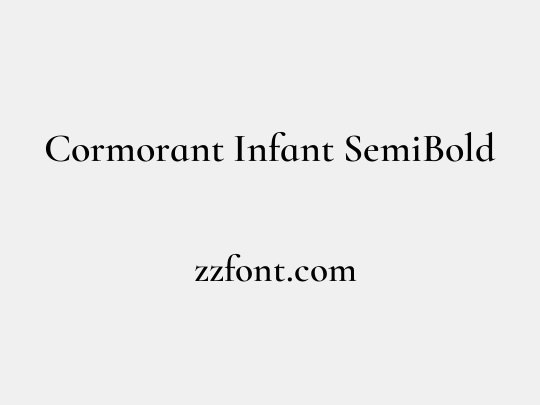 Cormorant Infant SemiBold