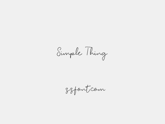 Simple Thing