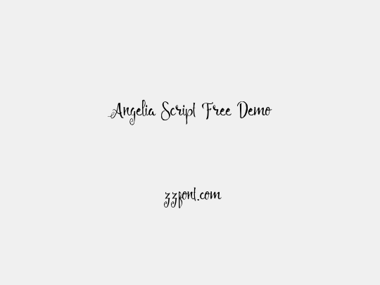 Angelia Script Free Demo