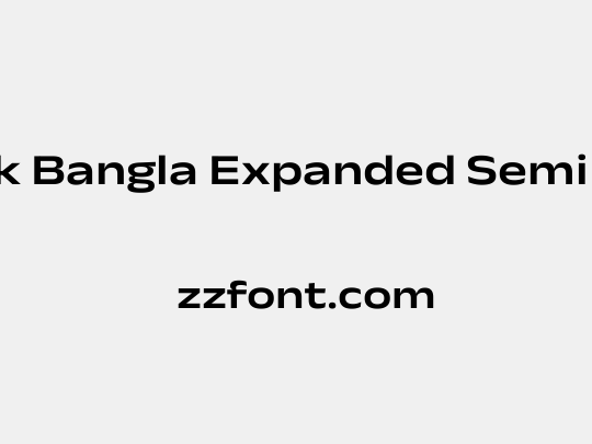 Anek Bangla Expanded SemiBold