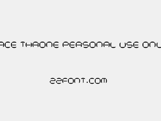 Space Throne PERSONAL USE ONLY Thin