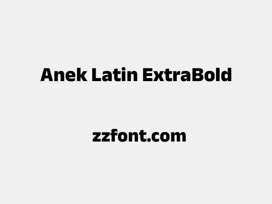 Anek Latin ExtraBold
