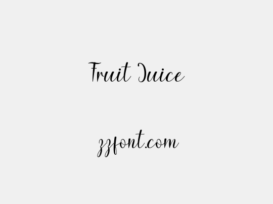 Fruit Juice