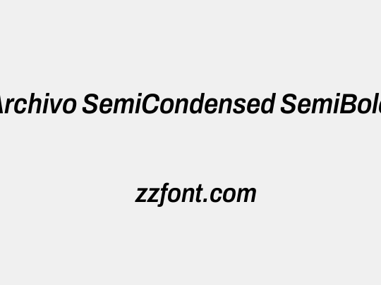 Archivo SemiCondensed SemiBold
