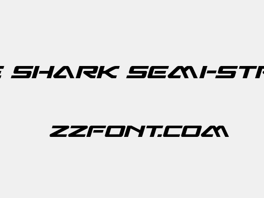 Sabre Shark Semi-Straight