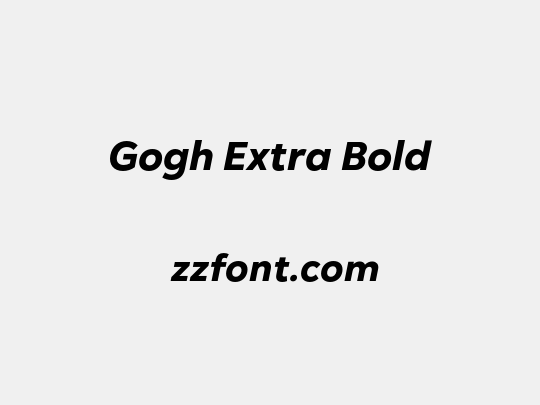Gogh Extra Bold