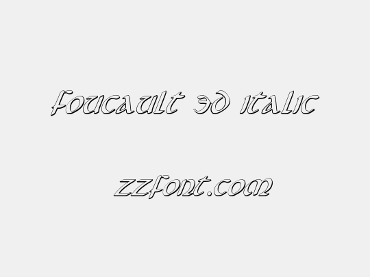 Foucault 3D Italic