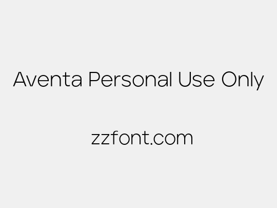 Aventa Personal Use Only