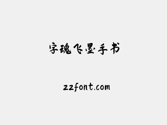 字魂飞墨手书