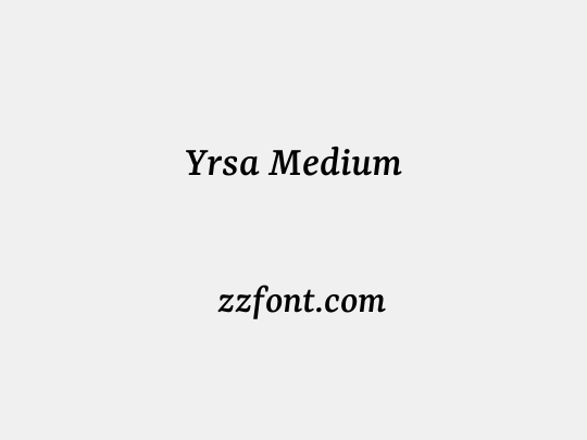 Yrsa Medium