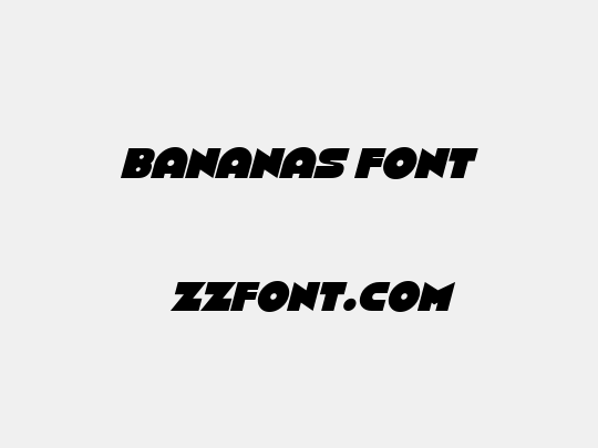 Bananas Font