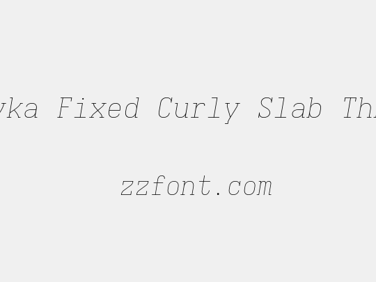 Iosevka Fixed Curly Slab ThExObl