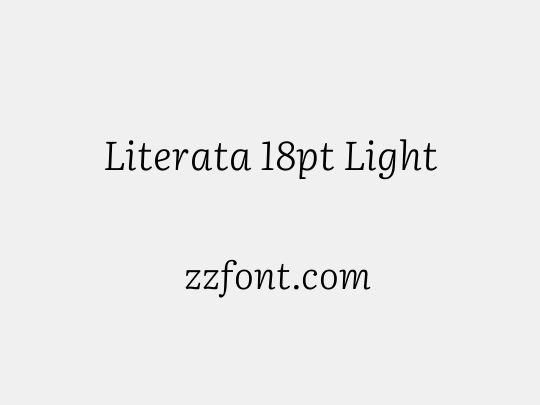 Literata 18pt Light
