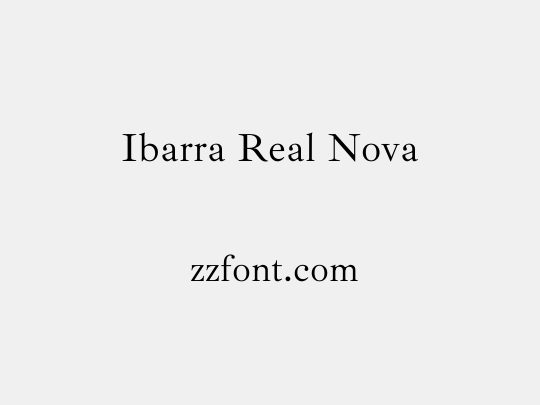 Ibarra Real Nova
