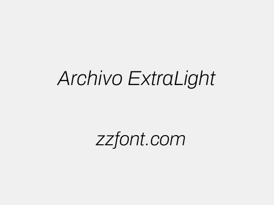 Archivo ExtraLight