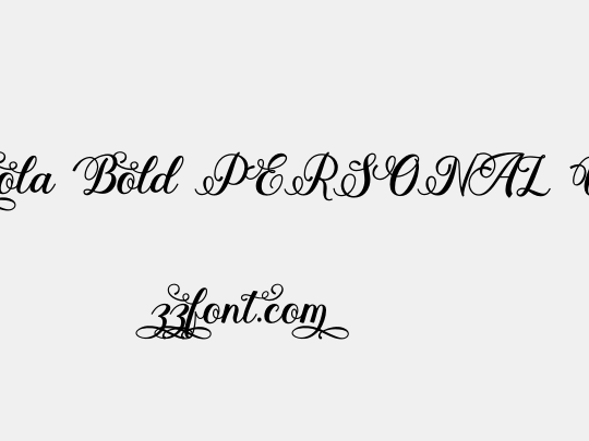 Stayola Bold PERSONAL USE