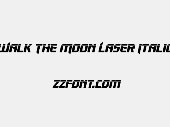 Walk The Moon Laser Italic