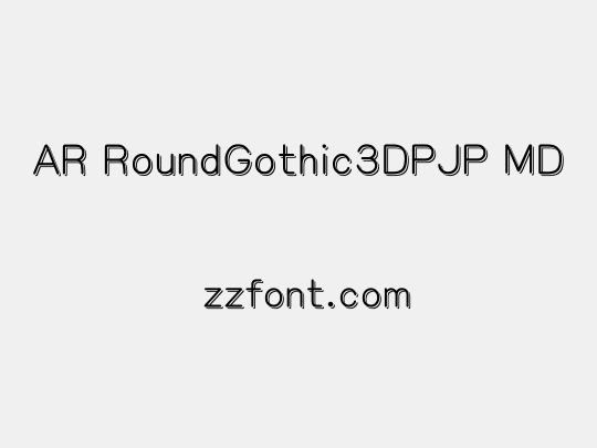 AR RoundGothic3DPJP MD