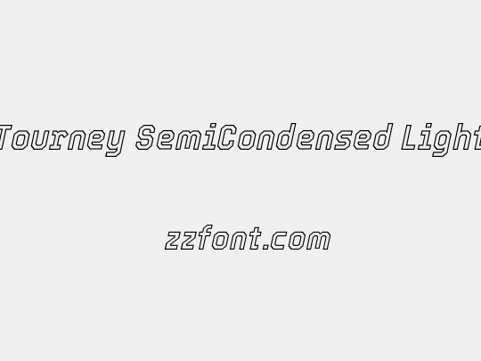 Tourney SemiCondensed Light