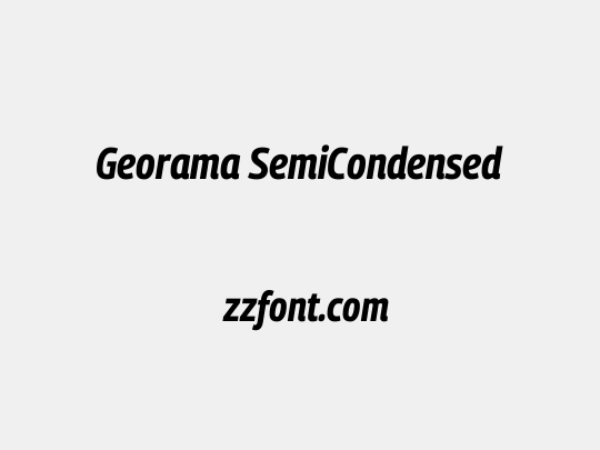 Georama SemiCondensed