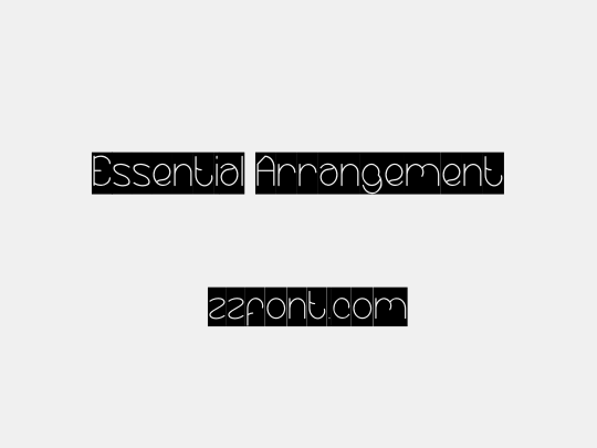 Essential Arrangement