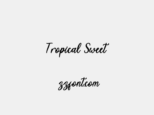 Tropical Sweet