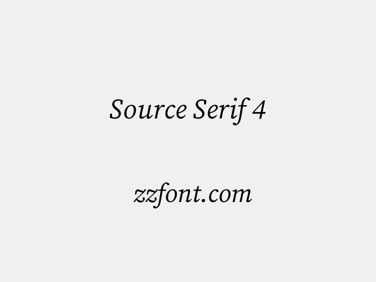 Source Serif 4