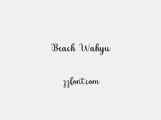 Beach Wahyu
