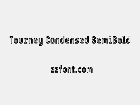 Tourney Condensed SemiBold