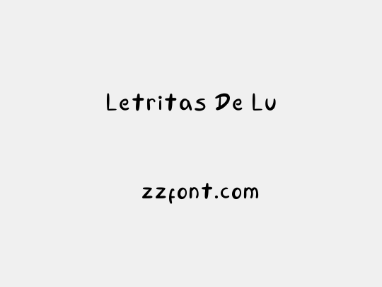 Letritas De Lu