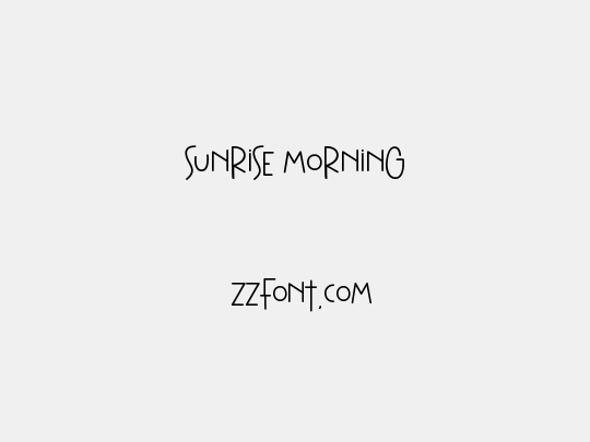 Sunrise Morning