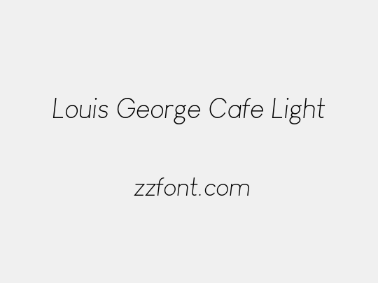 Louis George Cafe Light
