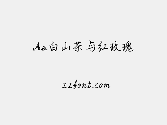 Aa白山茶与红玫瑰