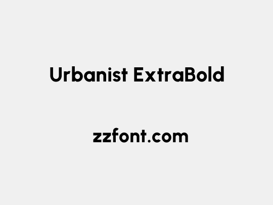 Urbanist ExtraBold