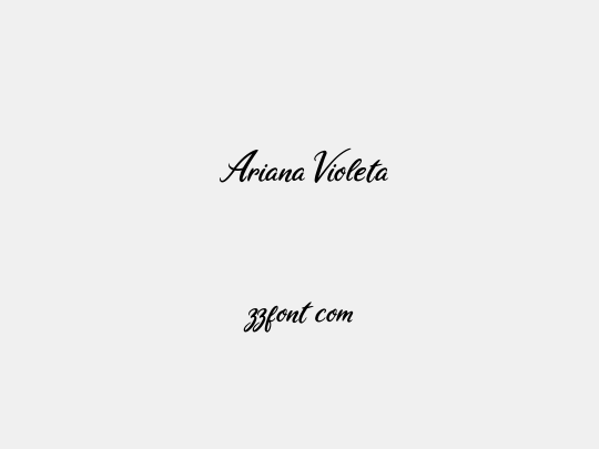  Ariana Violeta