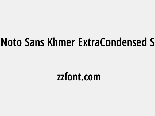 Noto Sans Khmer ExtraCondensed SemiBold