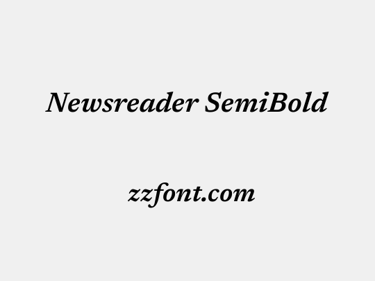 Newsreader SemiBold