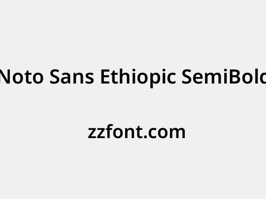 Noto Sans Ethiopic SemiBold