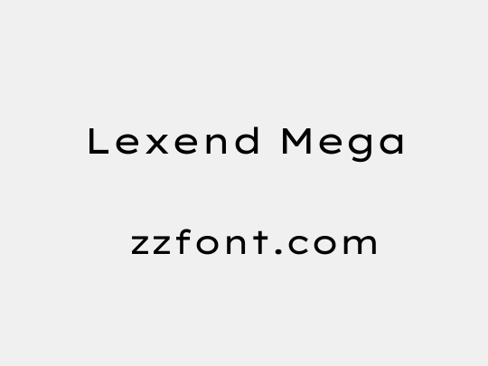 Lexend Mega